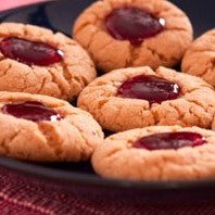 PB & J Thumbprint Cookies