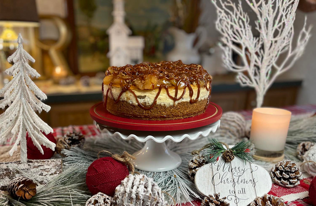 Salted Caramel Apple Pie Cheesecake