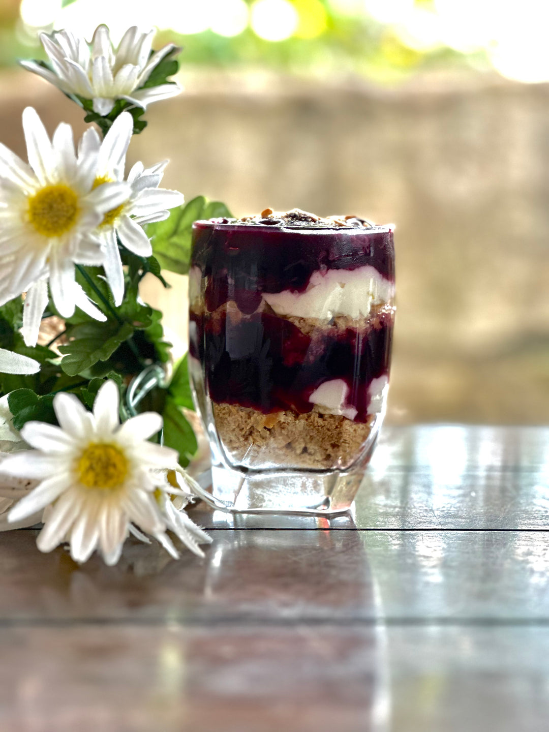 Blackberry Blueberry No-Bake Parfait