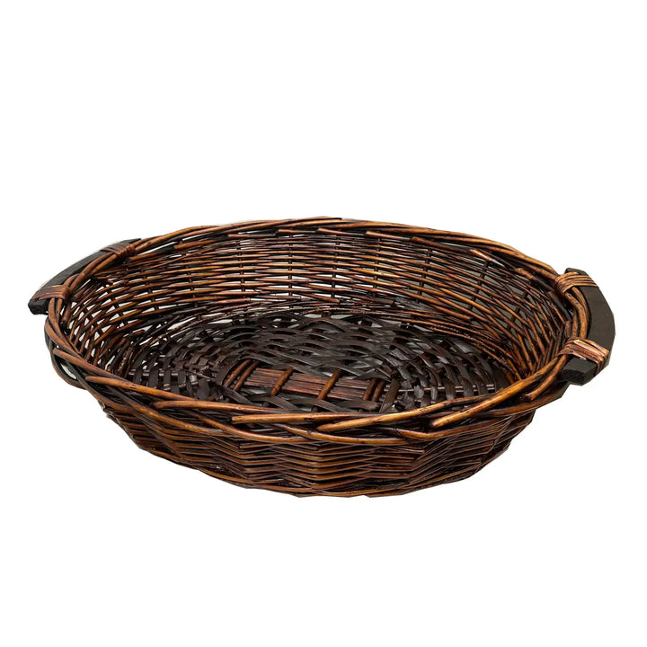 16" Oval Dark Brown Basket