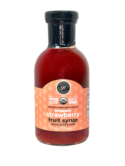 Organic Strawberry Fruit Syrup