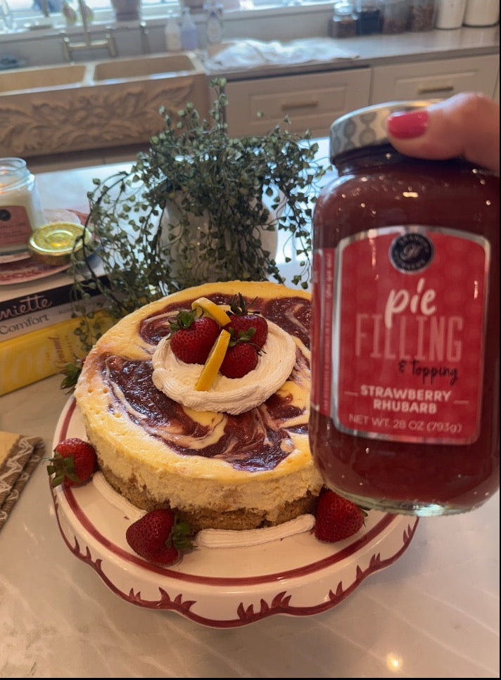 Strawberry Rhubarb Pie Filling & Topping