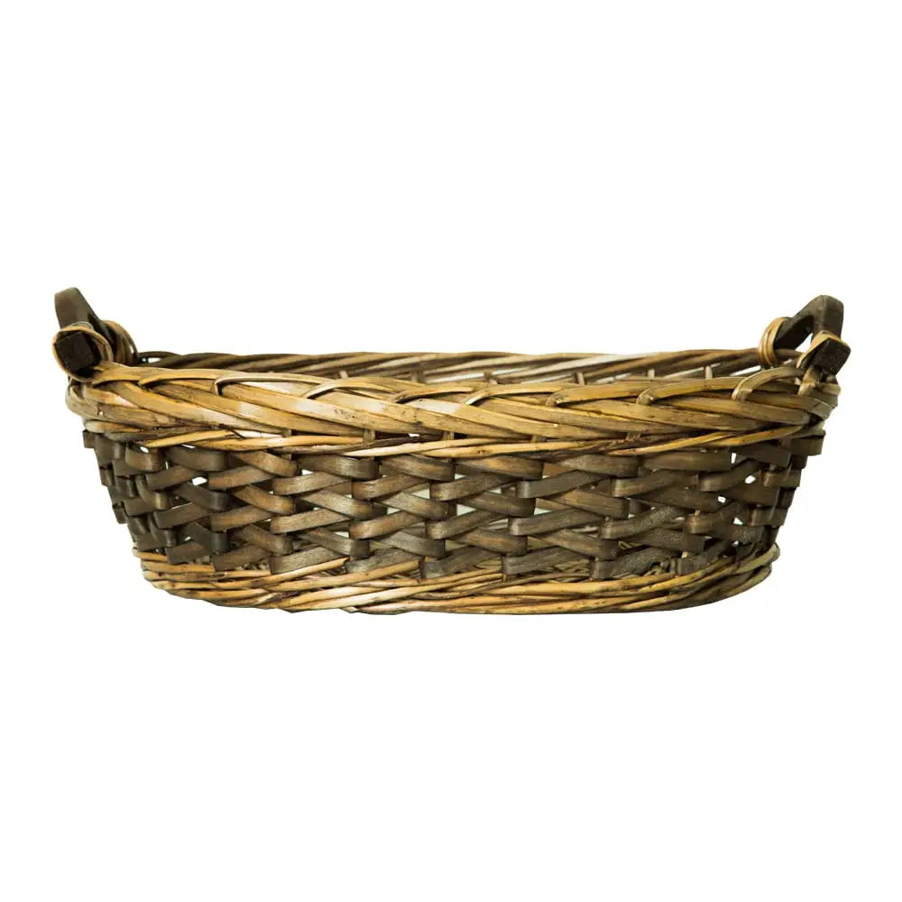 Oval Willow Walnut Brown Basket