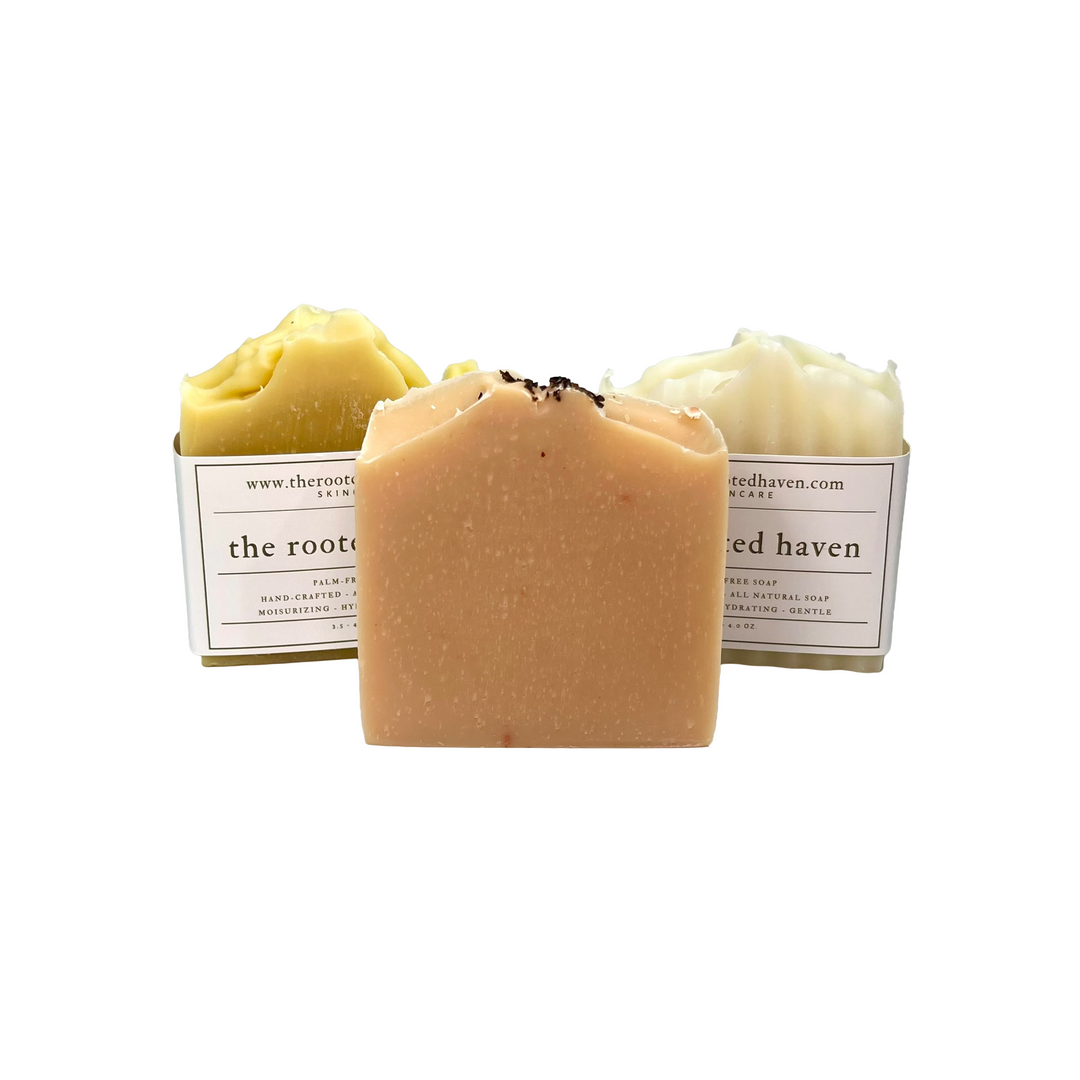 The Rooted Haven Coconut Rose Soap