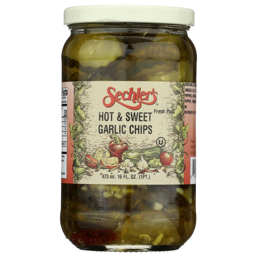 Sechler's Hot Sweet Garlic Chips