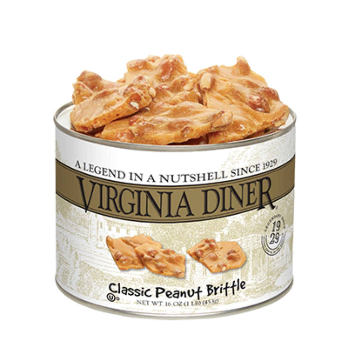 NUTS - Virginia Diner - 16 oz. Classic Buttery Peanut Brittle