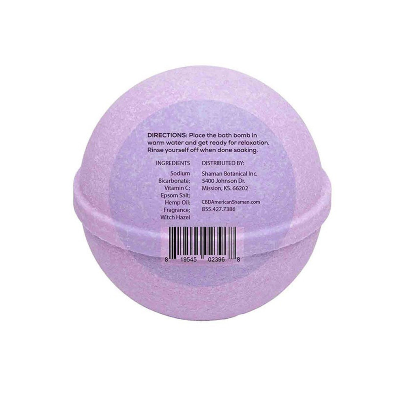 CBD Bath Bomb Lavender & Lilac